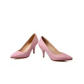 Classic Point Toe Stiletto Shoes in Pure Color Size:34-39