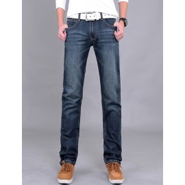Newly Fleeced Lined Slim Fit Stright Jeans