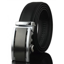 Classic Hollow Out Stripe Embellished Alloy Buckle Belt