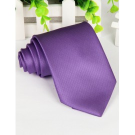 Professional Slanted Diagonal Stripe Printed Neck Tie with Pointy Edge