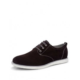 Simplicity Round Toe Suede Lace-Up Casual Shoes