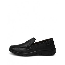 England Square Toe Studs Detail Loafers in Solid Color