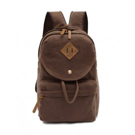 Classic Preppy Style String Design Backpack