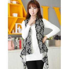 Refined Porcelain 130CM Monochrome Multi Way Long-Wearing Scarf