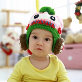 Fashion Korean Style Kids Children Cute Autumn Winter Earflaps Beanie Knitted Hats 