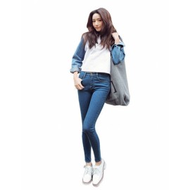 Women Jeans Slim Fit Waist Jeans Denim High Elastic Pencil Pants Skinny Women Jeans