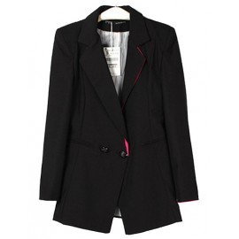 Graceful Splicing Trim Blazer in Slim Fit