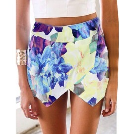 New Fashion Womens Mini Skirt Skorts Irregular Ladies Short Culottes