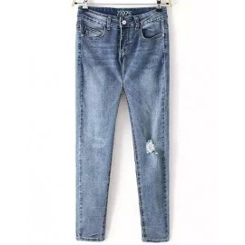 Simplicity Ripped Stretchy Slinky Jeans For Women